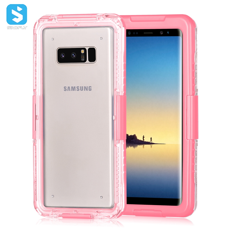 Clear waterproof case for Samsung Note 8